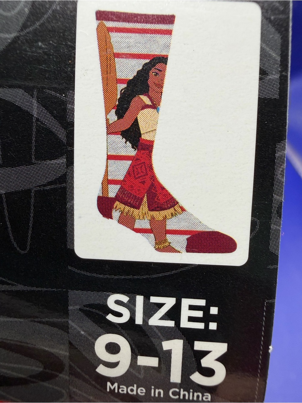 Disney Moana Graphic Crew Socks